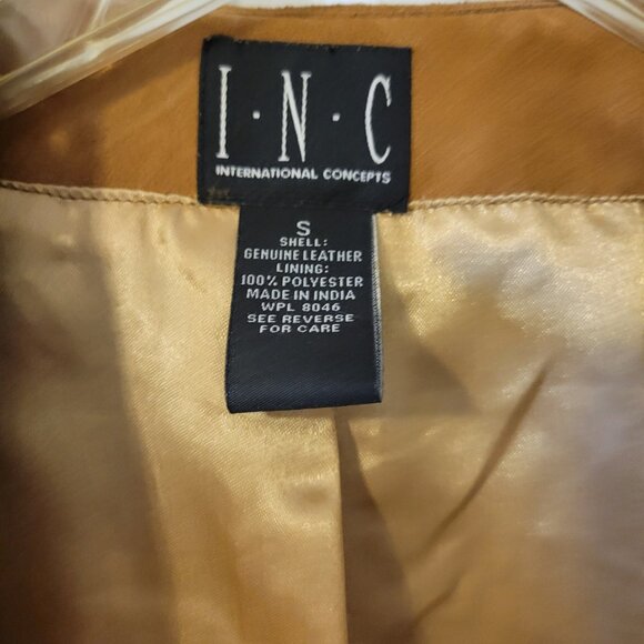 Women’s Tan Suede Boho Western Fringe International Concepts Jacket Size S NWT - Picture 7 of 11